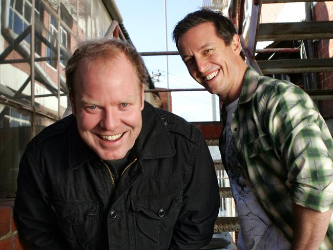 Rove and Peter Helliar not only work together but are best of friends.