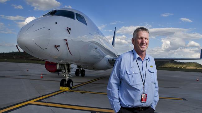 Toowoomba businessman Denis Wagner at Wellcamp Airport. Picture: Jack Tran