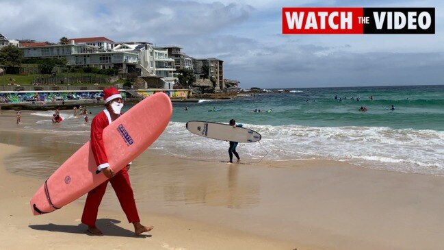 Surfing Santa