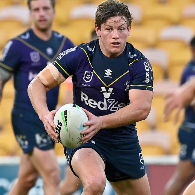 He’ll miss round one, but Melbourne Storm star Harry Grant has the upside to compensate. NRL Imagery