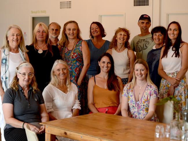 A group of volunteers gathered at Bangalow Bowling Club on Thursday, December 3 to join a video call for the announcement of the 2020 Volunteer of the Year Awards. Picture: Liana Boss