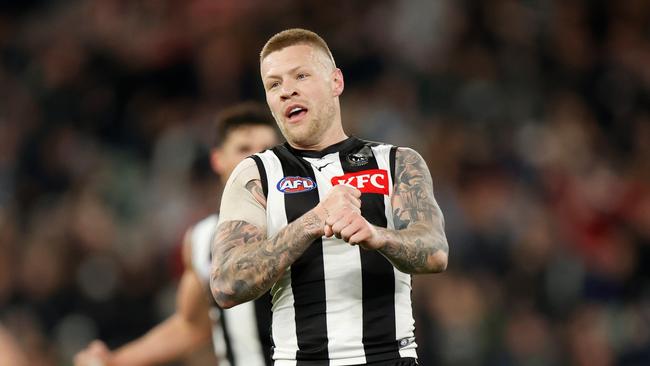 Jordan De Goey has baulked at the Pies’ offer. Picture: Michael Willson/AFL Photos via Getty Images