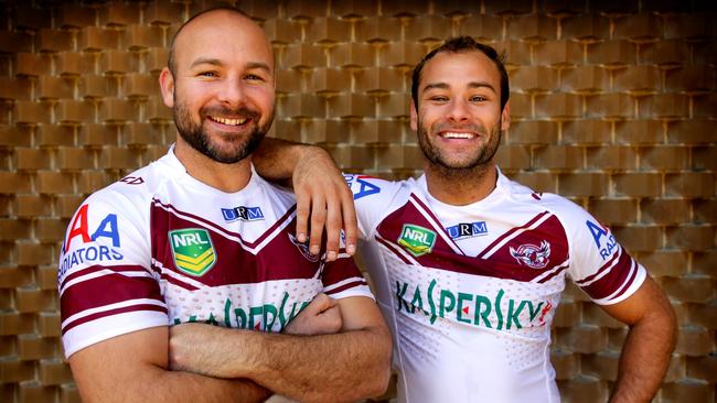 Glenn and Brett Stewart once had the same dream as the trbojevic brothers. Picture: Gregg Porteous