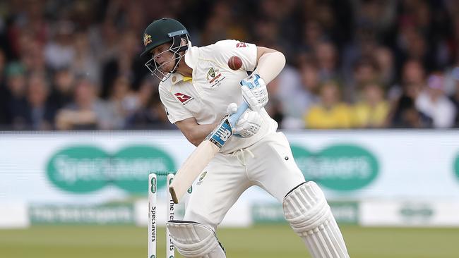 Steve Smith is struck by a 148km/h bouncer from Jofra Archer during the Ashes Test on Saturday. Picture: Getty Images