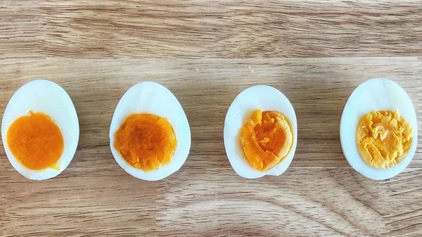 You can 'boil' eggs at different levels in the air fryer. Picture: Supplied