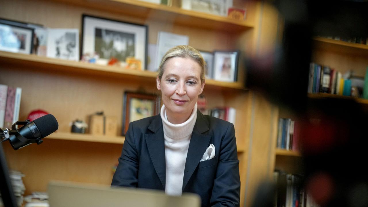 Co-leader of the far-right Alternative for Germany party Alice Weidel was interviewed by Musk on X last week. Picture: Kay Nietfeld/AFP