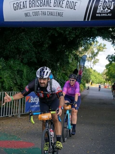 John Ponte, 55, is a keen cyclist but faces several months of recovery before he can get back on the bike. Picture: Leeanne Ponte.