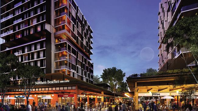 The new Frenchs Forest town centre is a key part of the draft plan