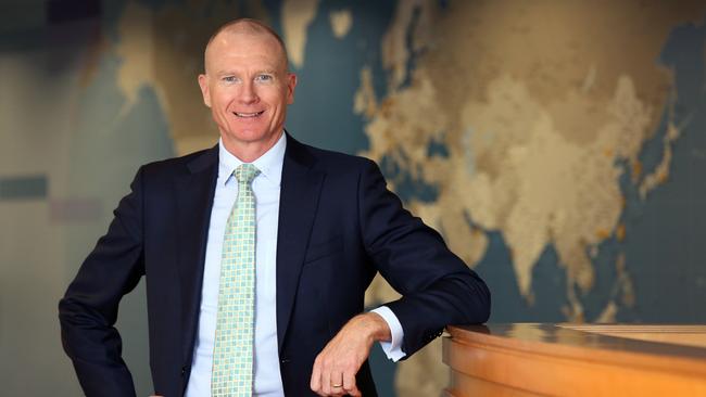 Cochlear CEO Dig Howitt at Cochlear's offices in Sydney. Picture: James Croucher