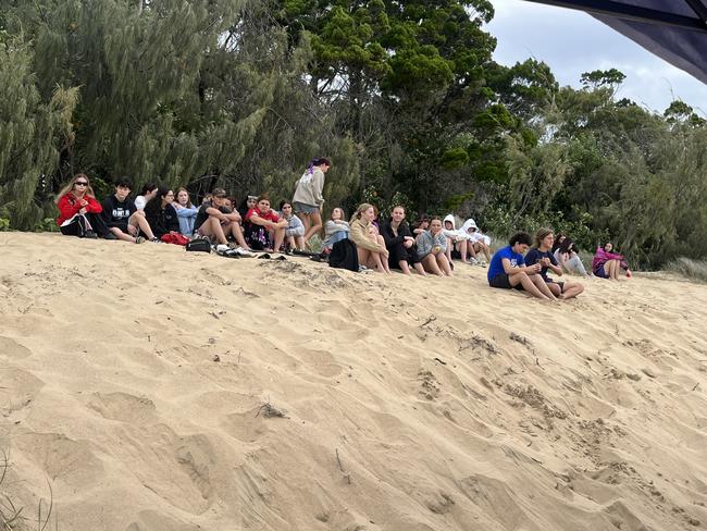 A paddle out held in the waters off Torquay beach in memory of Tash Raven.