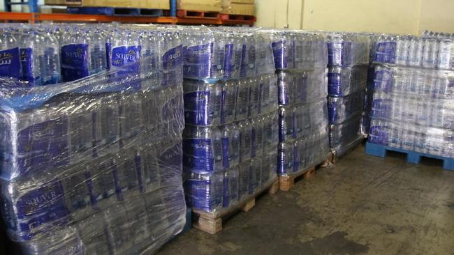 Police $80m worth of liquid meth allegedly smuggled from Iran in water bottles.