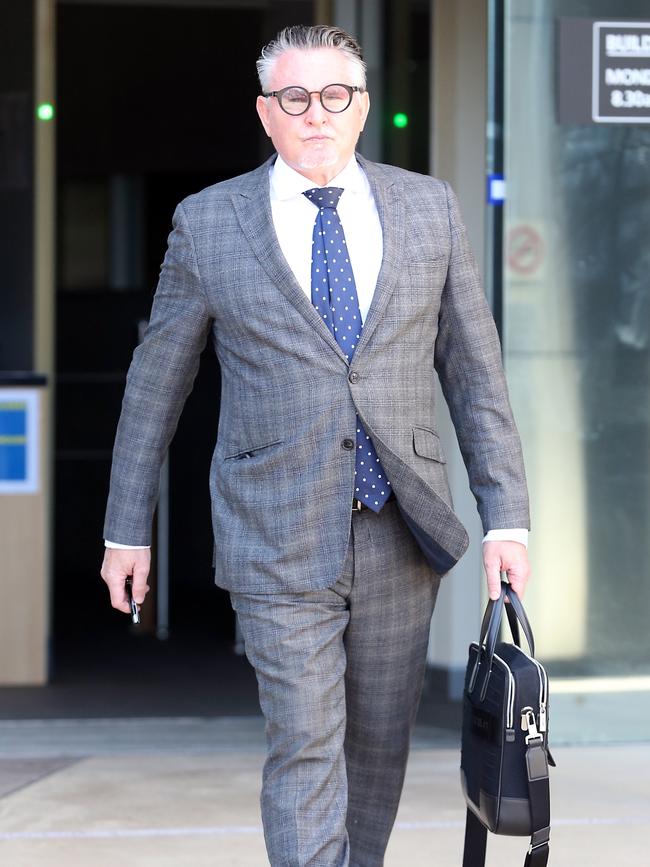 Ryan Bayldon-Lumsden’s lawyer Jason Murakami leaving court.