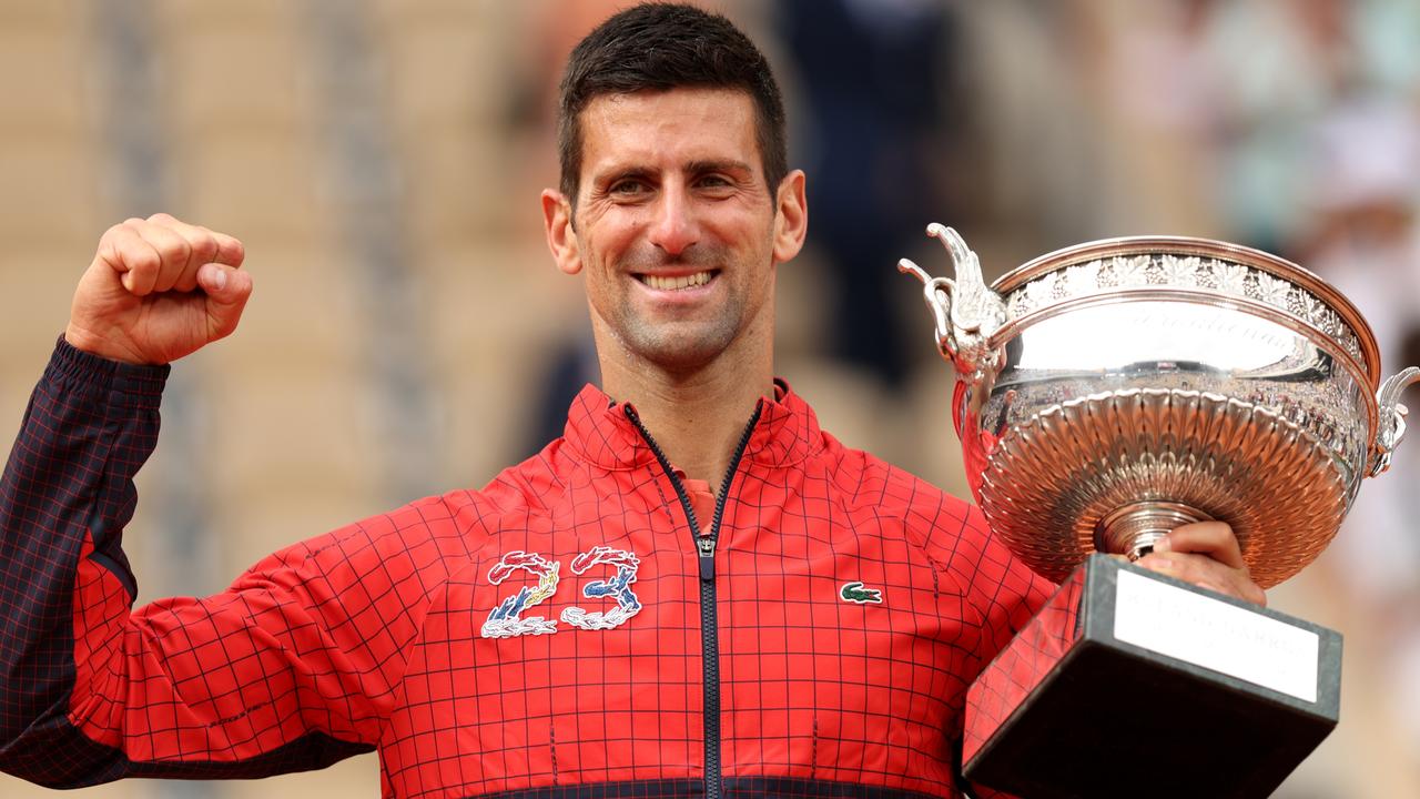 The jacket says it all. Photo by Clive Brunskill/Getty Images.