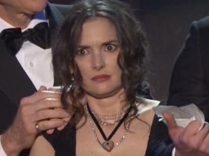 Winona’s face-pulling steals show