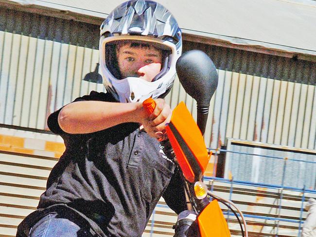 Former Alice Springs NT junior motocross competitor Jake Tyrrell. Picture: Supplied.