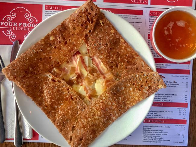 A bacon and cheese galette. Picture: Jenifer Jagielski