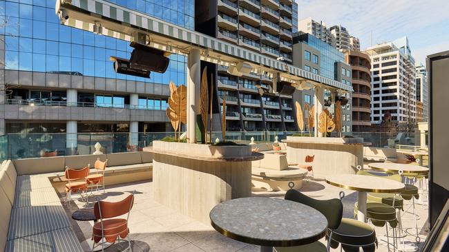 The Bristol Arms Hotel’s rooftop bar in Sydney.