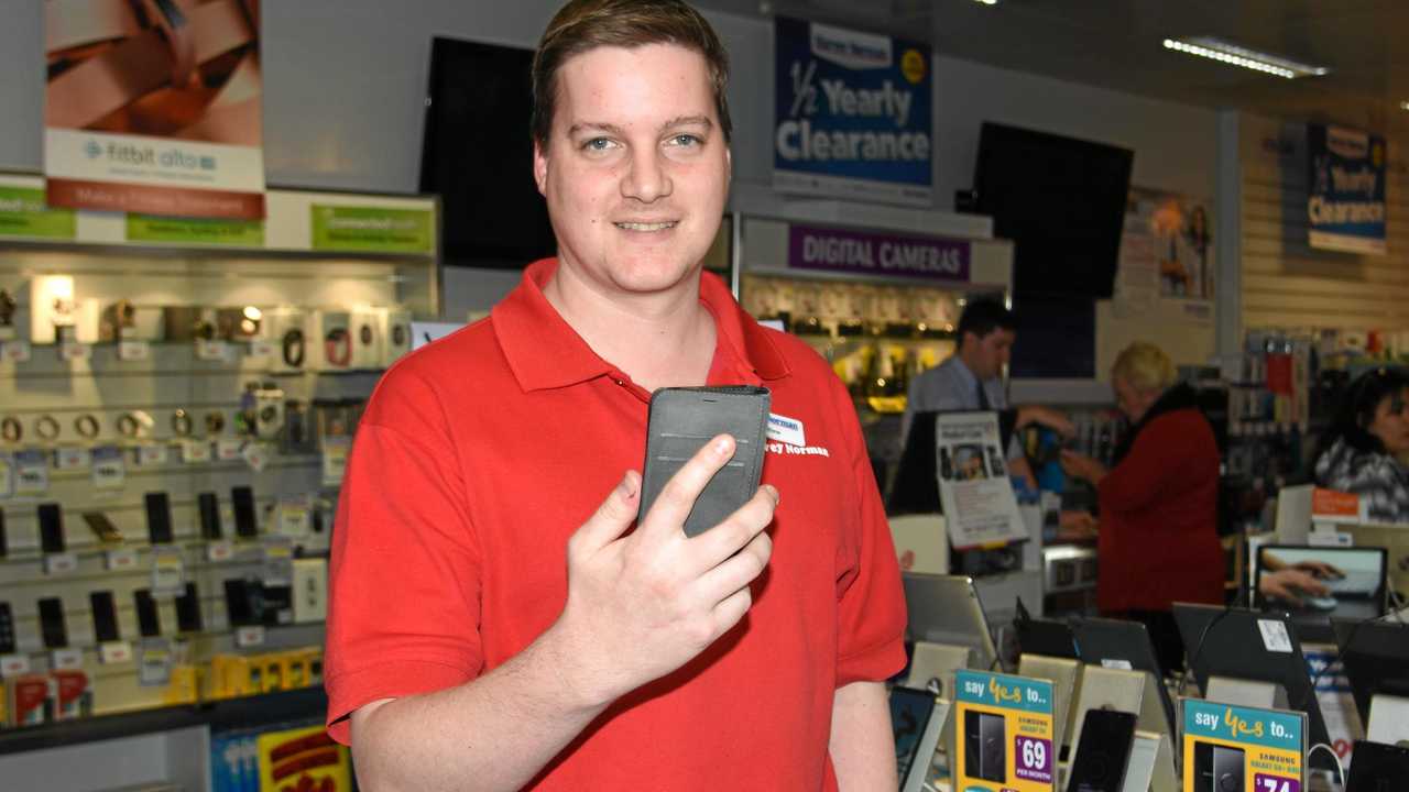 BIOMETRICS TAKEOVER: Facial recognition software will eliminate the needs for passwords, Harvey Norman proprietor Matthew Holden welcomes the new technology. Picture: Nicole Zurcas