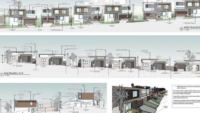 The proposed look of the new apartments.