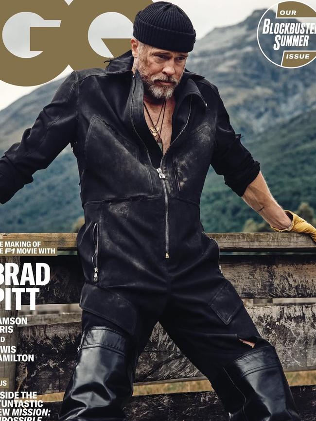 Pitt on the cover of GQ Magazine.