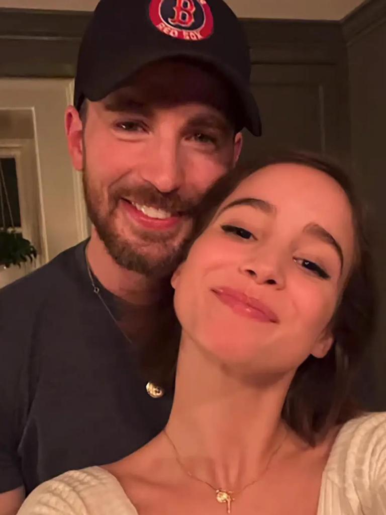 Chris Evans and his new wife Alba Baptista.