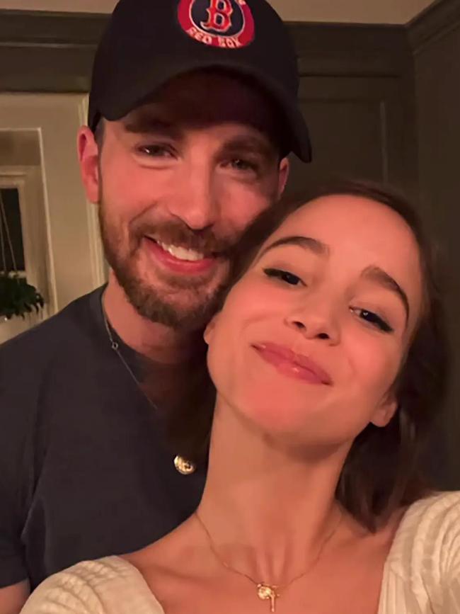 Chris Evans and his new wife Alba Baptista.