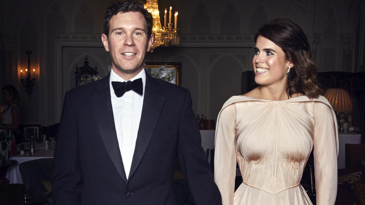 Princess Eugenie and Jack Brooksbank are choosing not to give their baby a royal title. Picture: Alex Bramall/Royal Communications via Getty Images