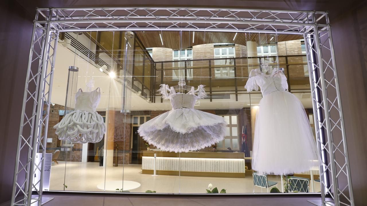 Costumes on display at the new home of Queensland Ballet. Picture: Lachie Millard