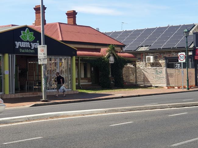 Cafes, restaurants and hotels closed along Henley Beach Rd. Picture: Colin James