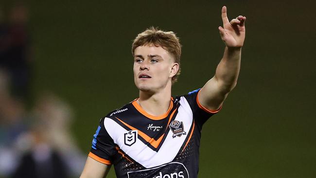 Lachlan Galvin has put his hand up for a release from the Tigers. NRL Imagery