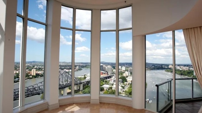 The Rudd’s sky home in Brisbane’s CBD has stunning views across the river.