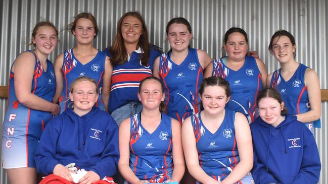 Casterton-Sandford's U15 netball team is playing in the Western Border GF this weekend after originally being ruled out of finals due to Covid. Picture: Casterton News