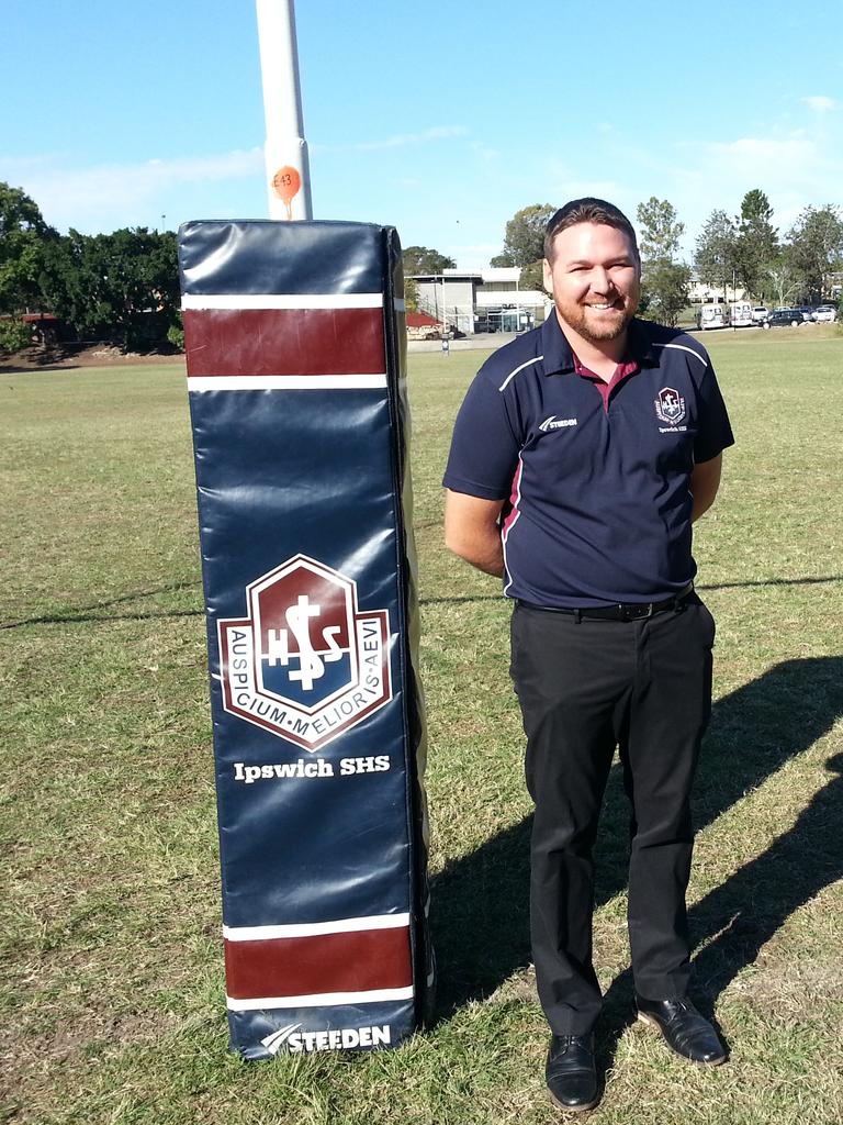 Ipswich State High School rugby league head coach Josh Bretherton. Picture: David Lems