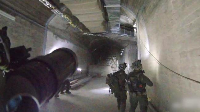 Some of the reported 100 Israeli commandos raid a facility in Syria's Masyaf area near the Mediterranean coast, where the IDF says it dismantled an underground missile factory funded by Iran on September 8. Picture: Israeli Army/AFP