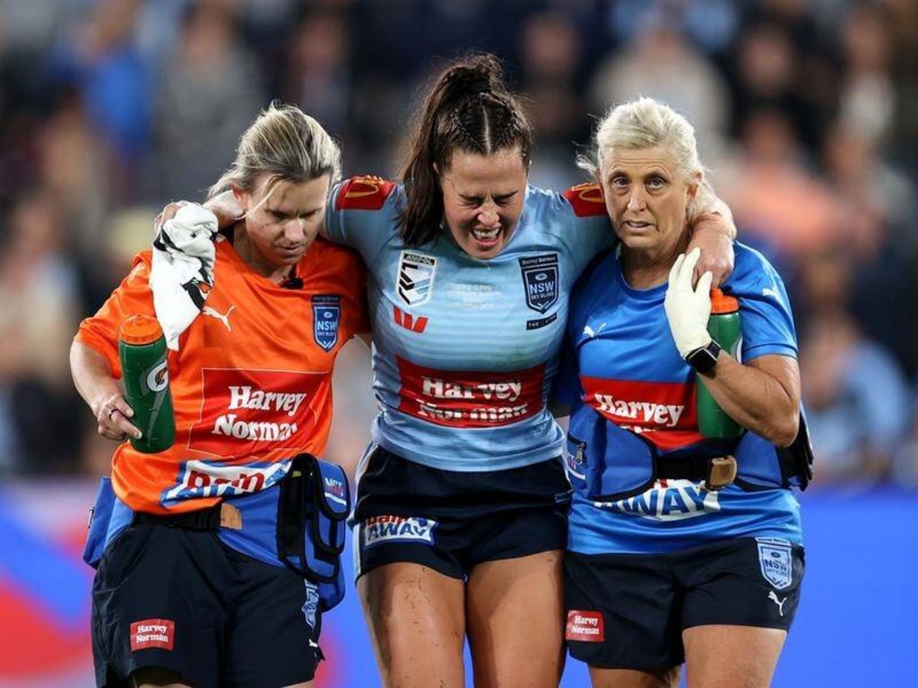 Kelly suffered a suspected Larynx fracture in State of Origin, but was eventually cleared and returned for the next Origin clash three weeks later. Picture: NRL Imagery