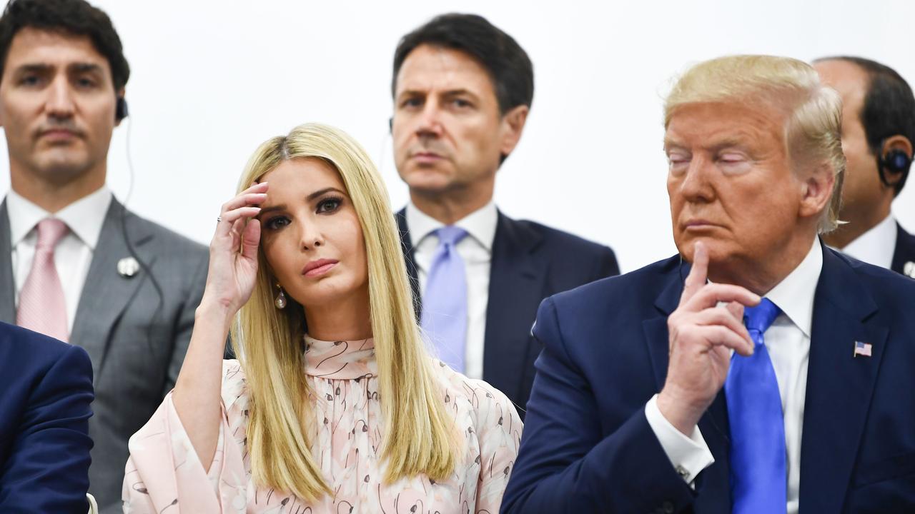 Ivanka Trump, pictured at an event on women's empowerment during the 2019 G20 Summit in Osaka, was slammed for the prominent role she played during summits in Japan and South Korea. Picture: Brendan Smialowski/AFP