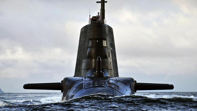 Newspoll found 59 per cent of voters support the nuclear submarine project.