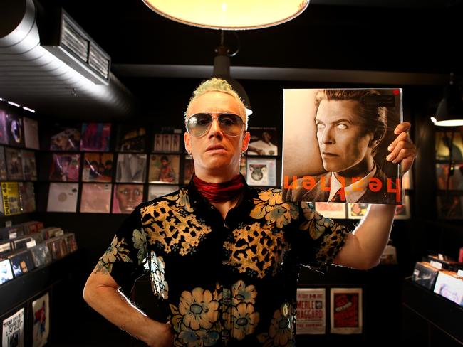 Records in the front: iOTA at Mojo Records on York St. Picture: Chris Pavlich