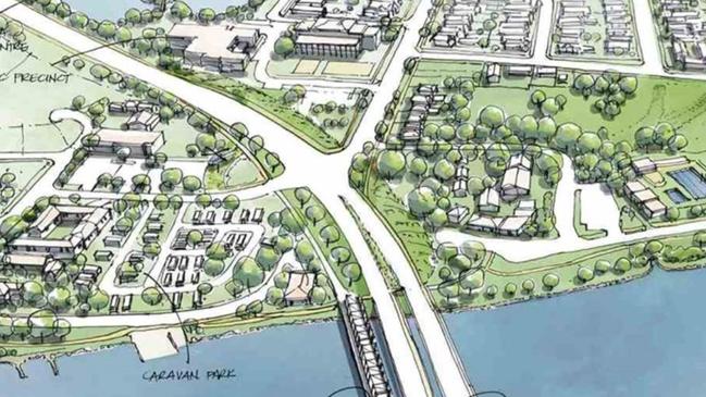 Artist impression of the Riverfront Activation Plan. Picture: Supplied