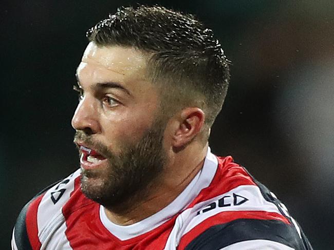 Roosters James Tedesco during the Sydney Roosters v South Sydney NRL match at the SCG. Picture: Brett Costello