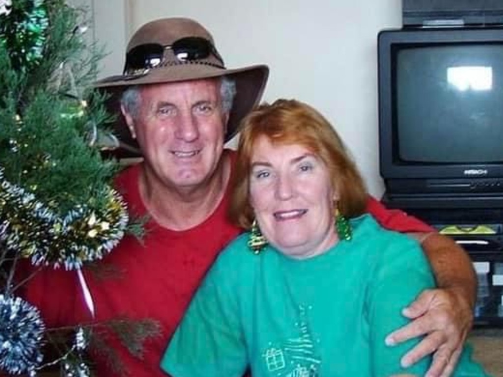 Lynne, 78, and Brian Warren, 75, were driving a grey Isuzu D-Max along Graphite Rd in Deanmill in Western Australia’s southwest on Wednesday when their car was hit by a tree. Picture: Facebook.