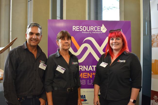 L-R: Richard Bugeja, Terri Hoffman and Ashleigh Vaughan at 2022 International Women's Day Business Lunch in Mackay. Picture: Madeleine Graham