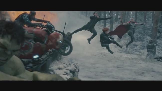 The Avengers launch into action.