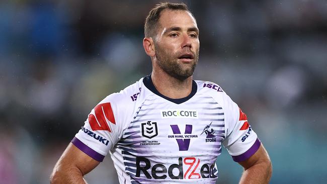 SYDNEY, AUSTRALIA - OCTOBER 25:  Cameron Smith of the Storm looks on during the 2020 NRL Grand Final match between the Penrith Panthers and the Melbourne Storm at ANZ Stadium on October 25, 2020 in Sydney, Australia. (Photo by Cameron Spencer/Getty Images)
