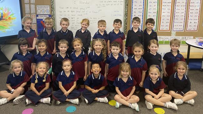 Genesis Christian College Prep Blue: Back row: Isabella, Leo, Lucas, Charlotte, Ben, Charlie, Hamish and Freddy. Middle row: Connie, Samantha, Ethan, Isla, Willow, John, Nour, Audrey and Eliyah. Front row: Milly, Penelope, Luna, Mike, Maeve, Elliot and Sienna. PHOTO: Penelope Pelecas