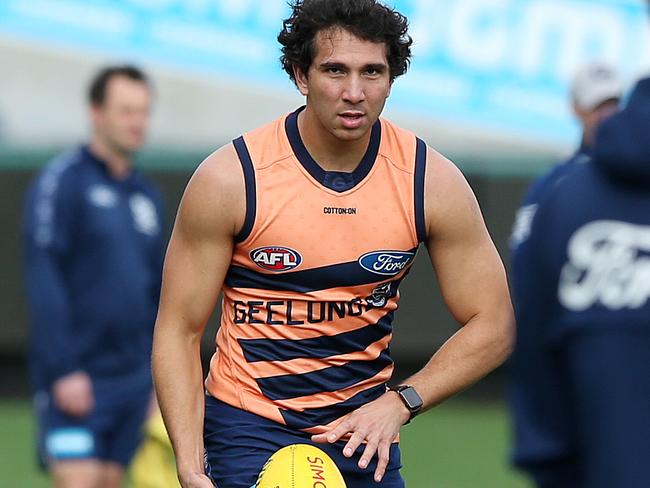 Nakia Cockatoo is still hoping to play AFL footy this year. Picture: Alison Wynd