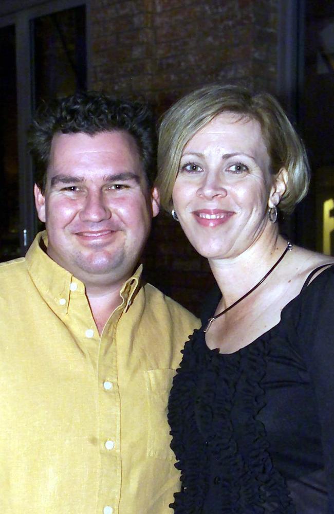 John Dobrenov with Brenda Walker, August, 2002. Picture: Steve Pohlner