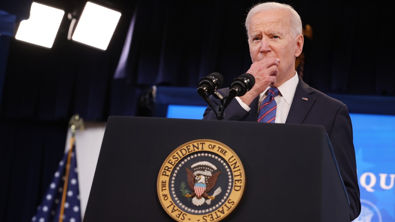 Joe Biden will need 'every single Democratic vote' to pass infrastructure Bill