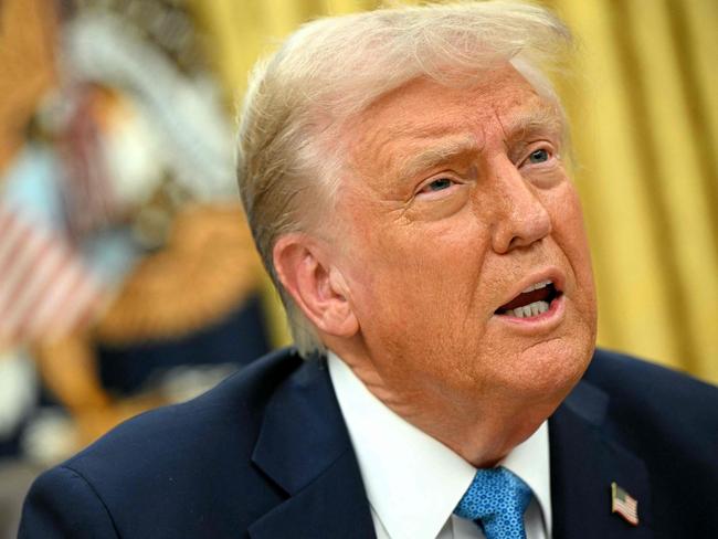 US President Donald Trump in the Oval Office. Picture: AFP