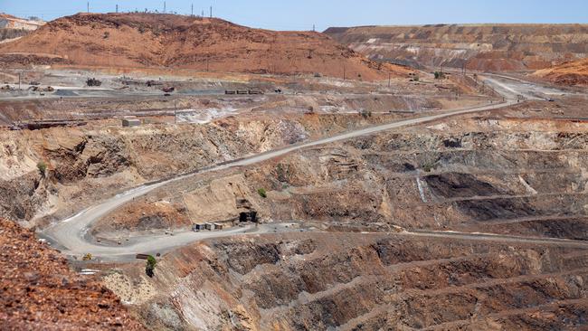 The Black Star open cut, located in the centre of Mount Isa and shut down only because it was getting too close to the underground copper mine. The underground mine is due to shut permanently in July, so investigations are underway to see if the open cut can be resumed.